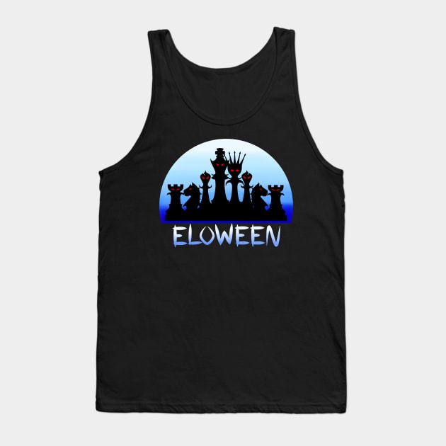 Chess Halloween Eloween Tank Top by BadassChess